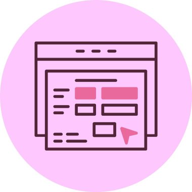 Uygulama Formu Web simgesi. vektör illüstrasyonu