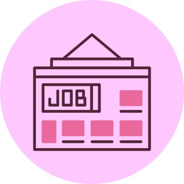 görev tahtası simgesi vektör illüstrasyonu