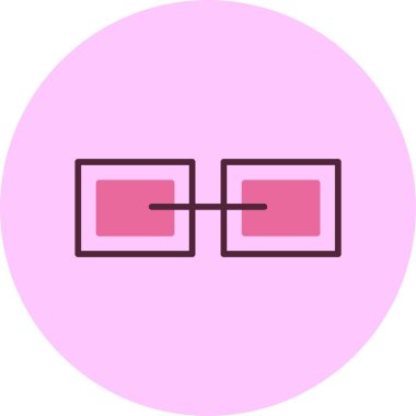 link web simgesi, basit vektör illüstrasyonu