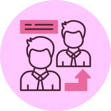 Referans web simgesi, basit vektör illüstrasyonu