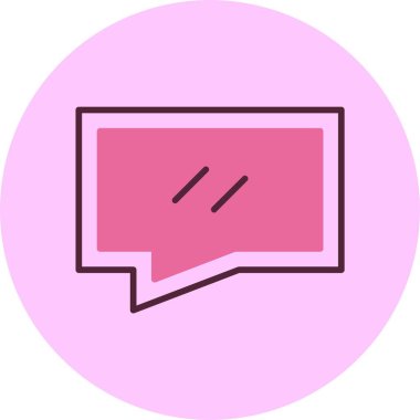 kabarcık sohbet iletişim ikonu vektör çizimi 