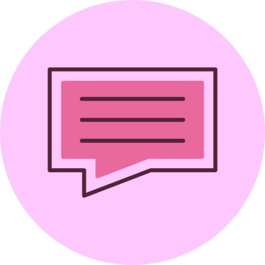 vektör sohbet simgesi, vektör illüstrasyonu 