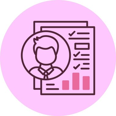 Değerlendirme web simgesi basit illüstrasyon