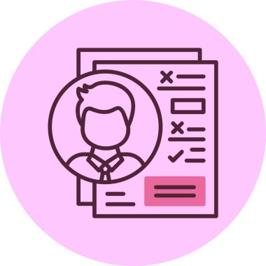 Değerlendirme web simgesi basit illüstrasyon