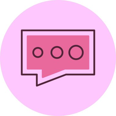 Konuş. Web simgesi basit illüstrasyon