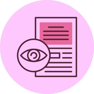 Visio simgesi, vektör illüstrasyonu