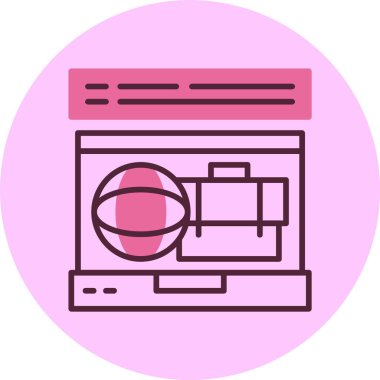 Uzak Çalışma vektör çizgisi simgesi