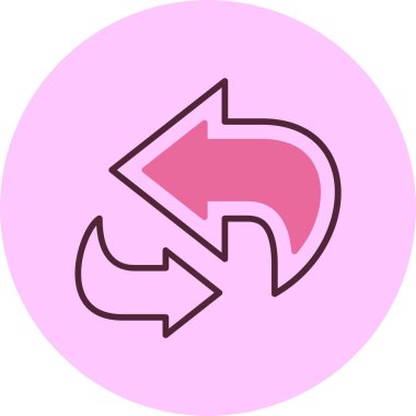 Simgeyi tazele, vektör illüstrasyonu basit tasarım