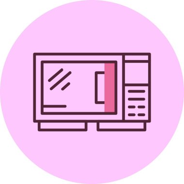 Fırın web simgesi vektör illüstrasyonu