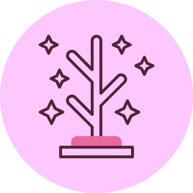 Palto askısı simgesi, vektör illüstrasyonu basit tasarım