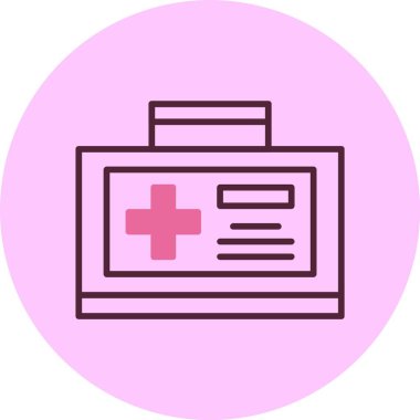 İlk yardım kiti vektör illüstrasyonu