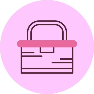 Beslenme kutusu web simgesi, basit vektör illüstrasyonu