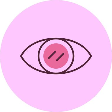 Göz simgesi vektör illüstrasyonu