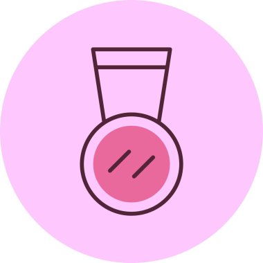 Madalya. Web simgesi basit illüstrasyon