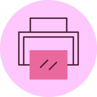 Yazıcı web simge vektör çizim 