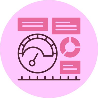 KPI simgesinin vektör illüstrasyonu