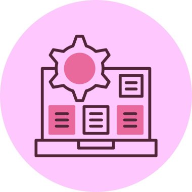 Algoritma modern simgesinin vektör çizimi