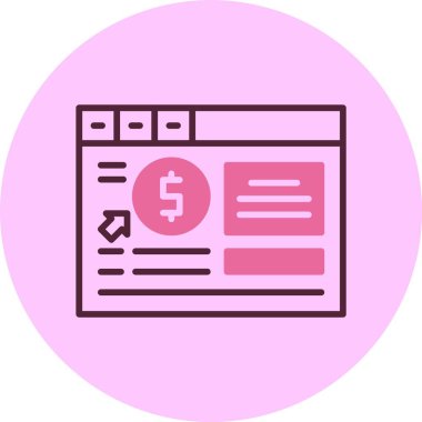 ppc simgesinin vektör illüstrasyonu