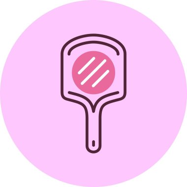 Pizza Kabuğu Web simgesi, basit vektör illüstrasyonu