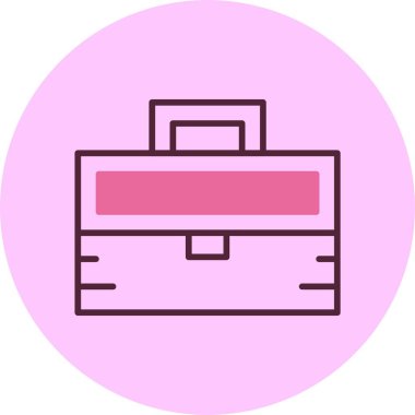 Çanta. Web simgesi basit illüstrasyon