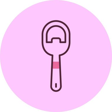 Şişe açıcı web simgesi, basit vektör illüstrasyonu