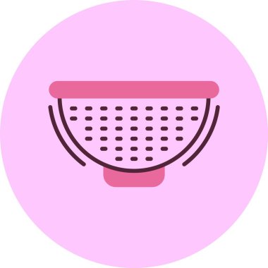 Süzgeç ağ simgesi, basit vektör illüstrasyonu