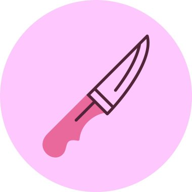 Bıçak. Web simgesi basit illüstrasyon