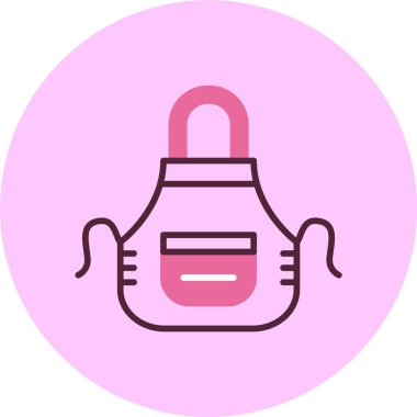 Önlük web simgesi, basit vektör illüstrasyonu