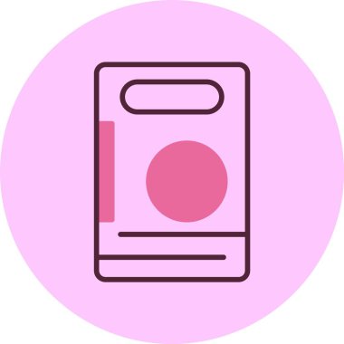 Kesme tahtası web simgesi, basit vektör illüstrasyonu