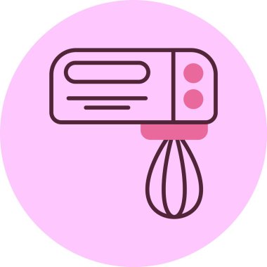 Karıştırıcı web simgesi, basit vektör illüstrasyonu