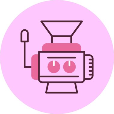 Et öğütücü ağ simgesi, basit vektör illüstrasyonu