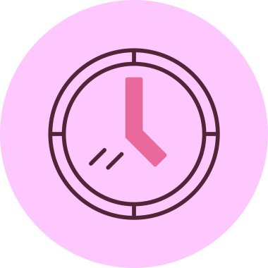 Saat simgesi vektör illüstrasyonu 