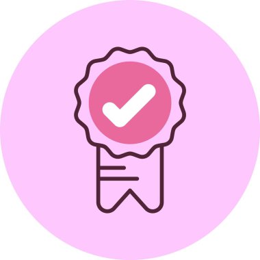 Rozet. Web simgesi basit illüstrasyon