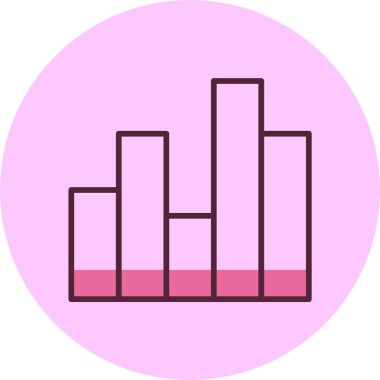 Analizler. Web simgesi basit illüstrasyon