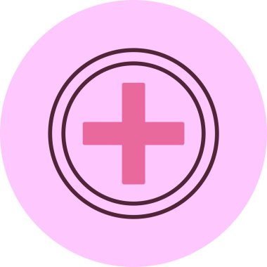 Düğme simgesi vektör illüstrasyonu ekle 