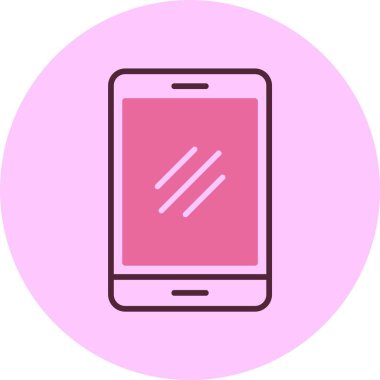 akıllı telefon simgesi, vektör illüstrasyonu basit tasarım