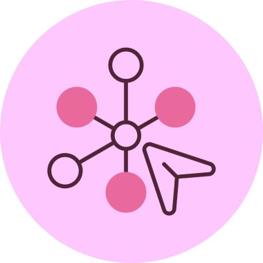 Etkileşimli web simgesi, basit vektör illüstrasyonu