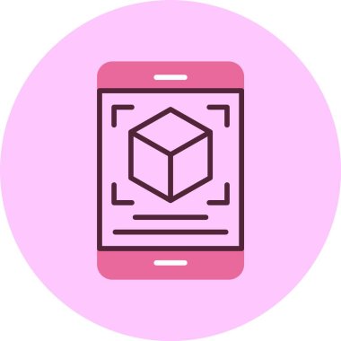 cep telefonu simgesi, vektör illüstrasyonu basit tasarım