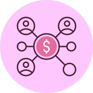 Kitle fonlaması. Web simgesi basit illüstrasyon