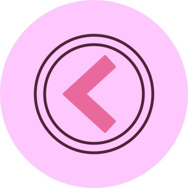 Arka ok web simgesi vektör illüstrasyonu 