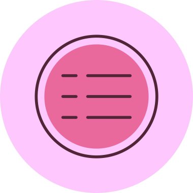 menü web simgesi basit illüstrasyon