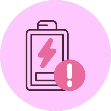 Pil web simgesi, vektör çizim