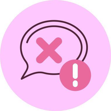 Çapraz (kapat) web simgesi, basit vektör illüstrasyonu