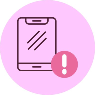 Telefon web simgesi, basit vektör çizim