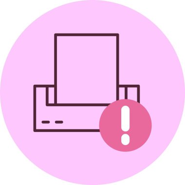 Yazıcı web simge vektör çizim 