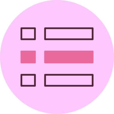 Menü. Web simgesi basit illüstrasyon