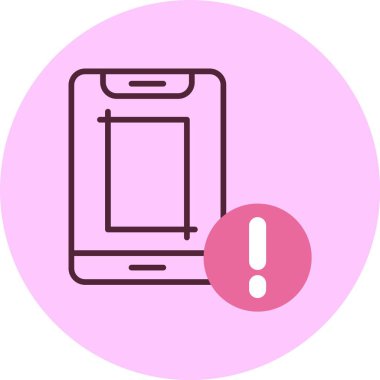 akıllı telefon simgesi, vektör illüstrasyonu basit tasarım