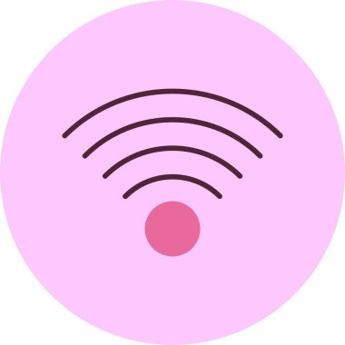 wifi web simgesi, basit vektör illüstrasyonu