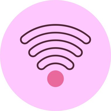 wifi web simgesi, basit vektör illüstrasyonu