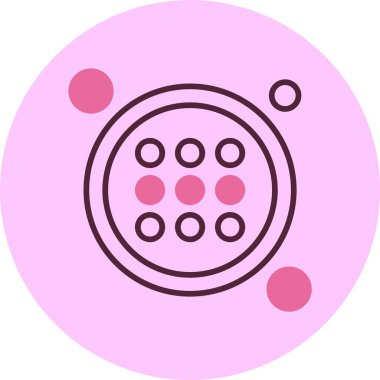 Uygulamalar Düğme simgesi, vektör illüstrasyonu basit tasarım